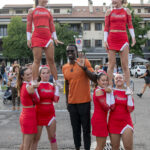 Linton Johnson e le Cheerleader del Twirling Cernusco