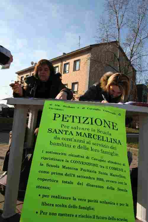 CARUGATE - Petizione scuola Santa Marcellina
