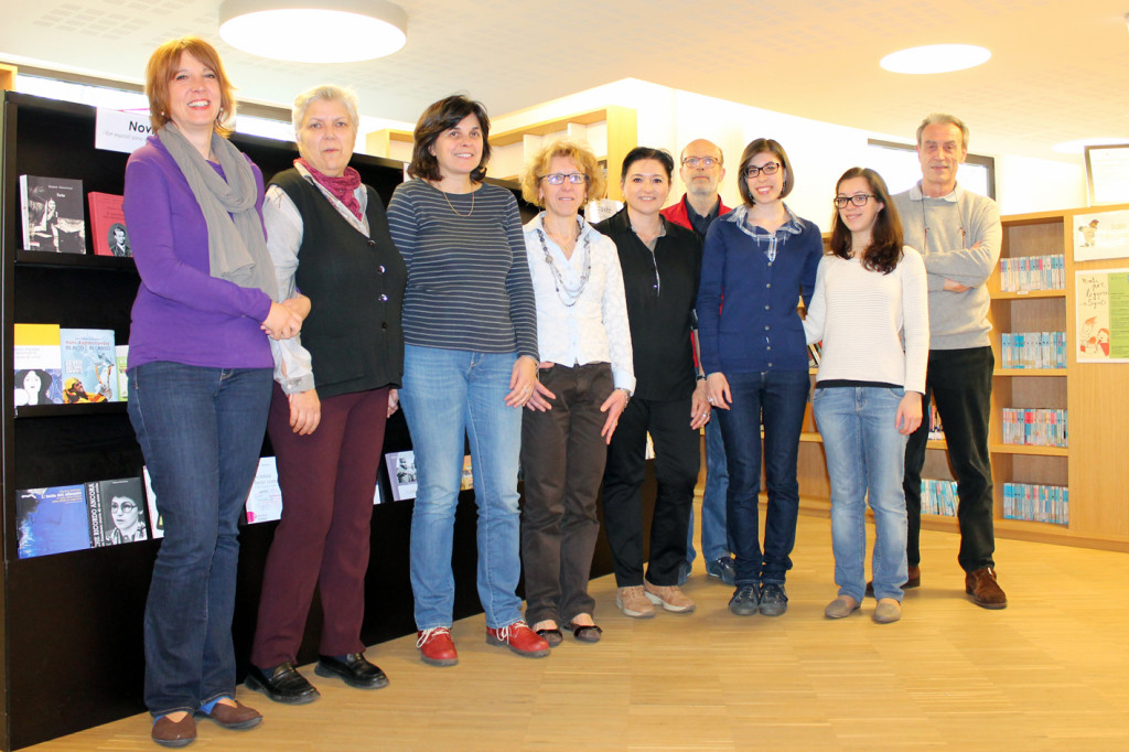 Alcuni dei Volontari della Biblioteca insieme alla responsabile Dott.ssa Raffaella Vigilante