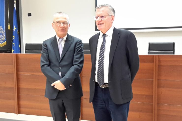 I sindaci Antonio Fusè e Angelo Stucchi