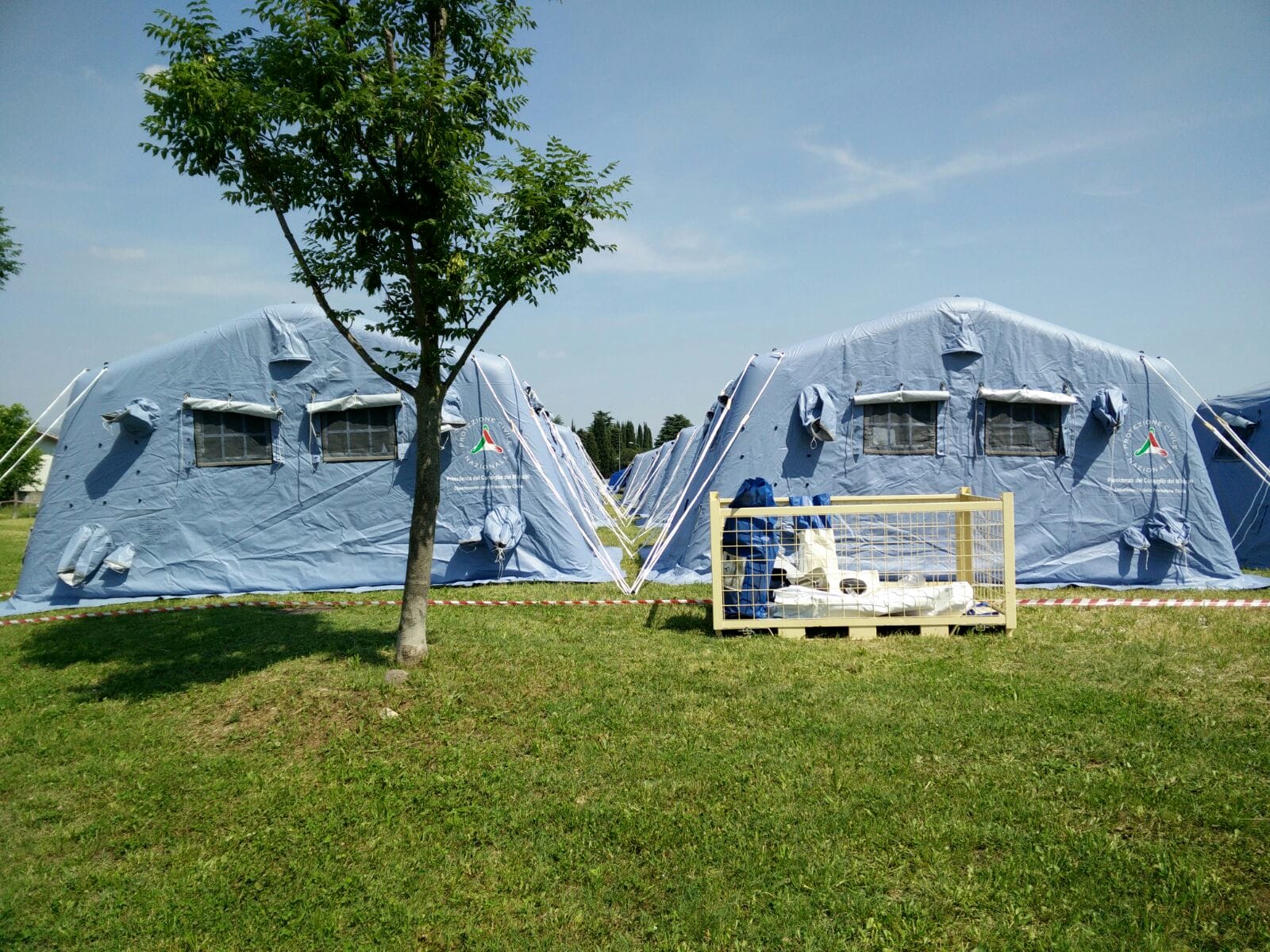 campo protezione civile emergenza esercitazione