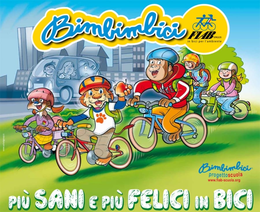bimbi in bici