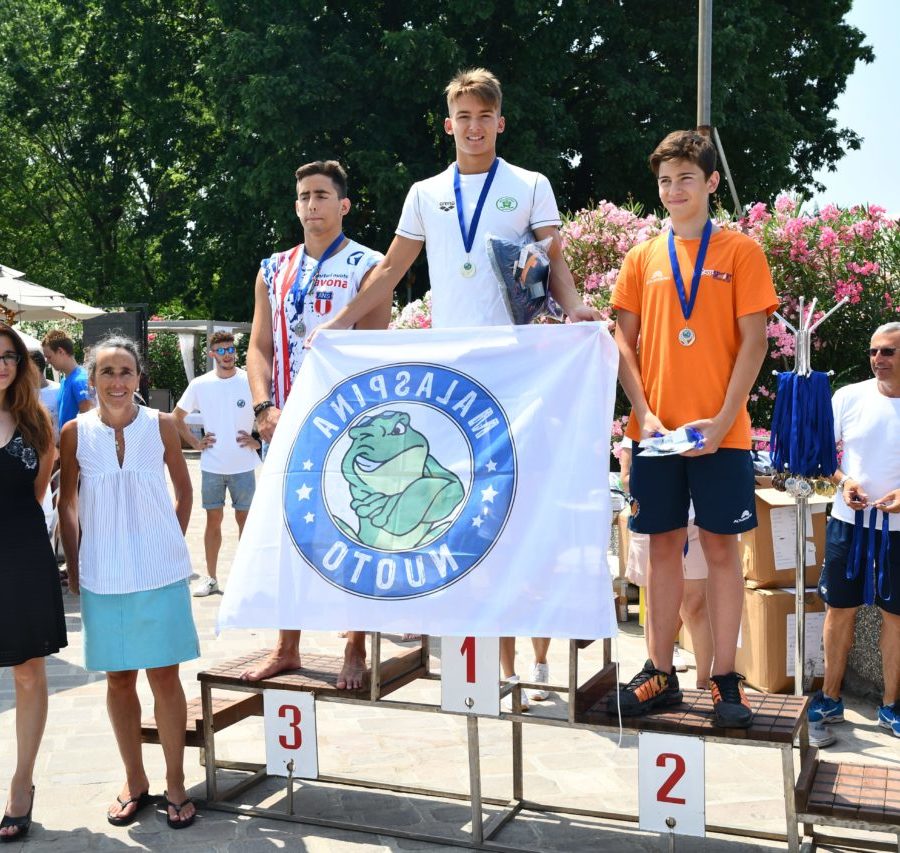 Caterina Molinari, Francesca Spolidoro, Riccardo Camuso oro 200 dorso