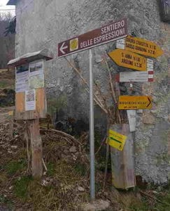 sentiero espressioni - partenza