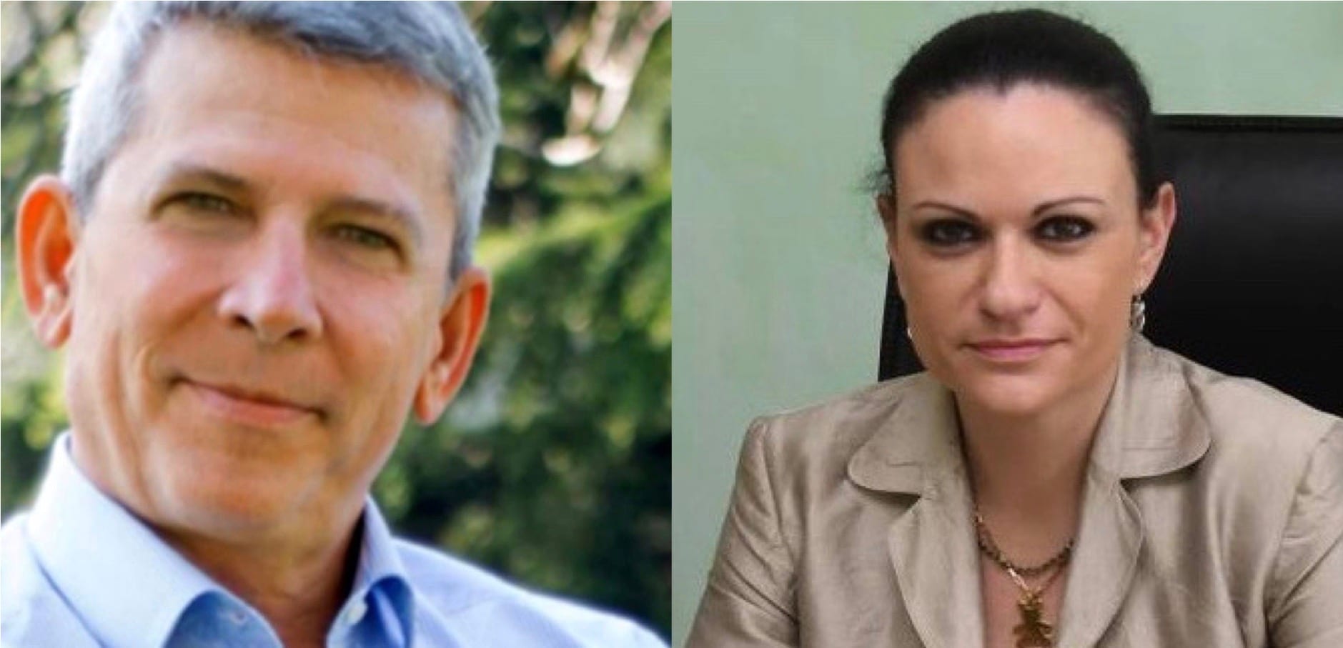 A sinistra Curzio Rusnati, a destra Elisa Balconi