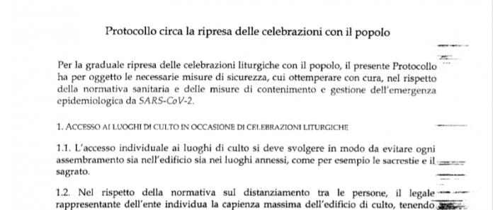 celebrazione funzioni religiose