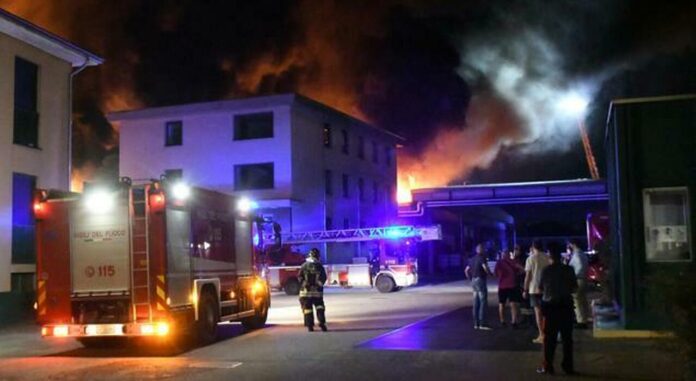 incendio magniplast brugherio