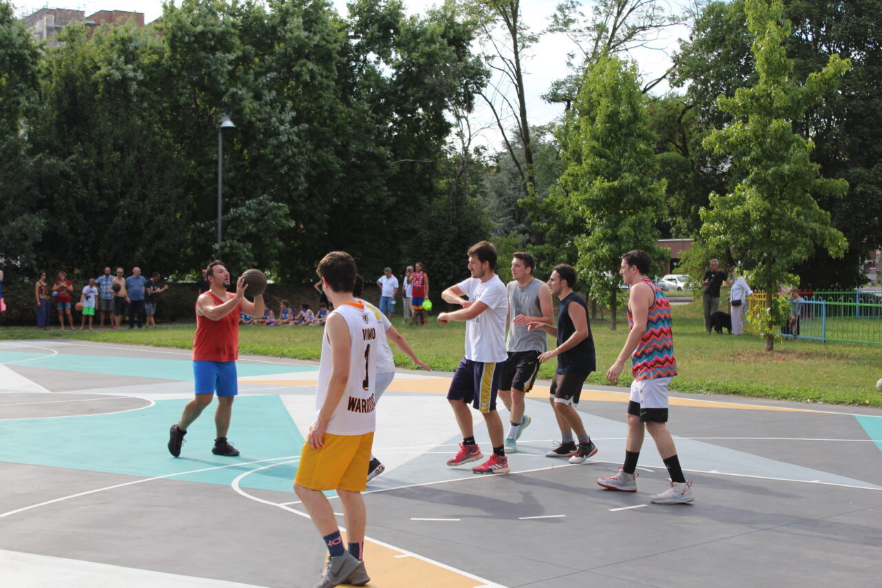 L'inaugurazione del nuovo campetto a Vimodrone