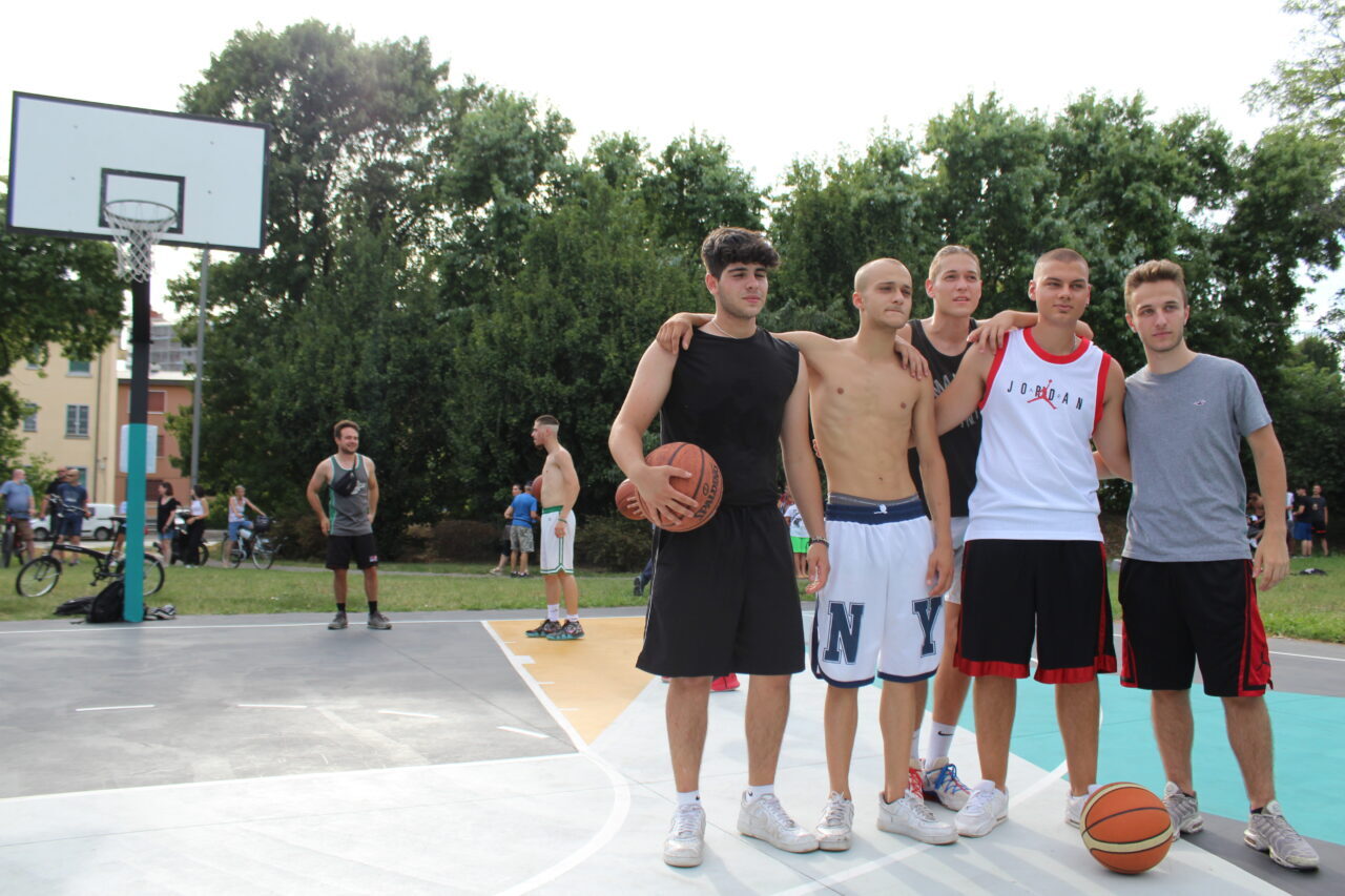 L'inaugurazione del nuovo campetto a Vimodrone