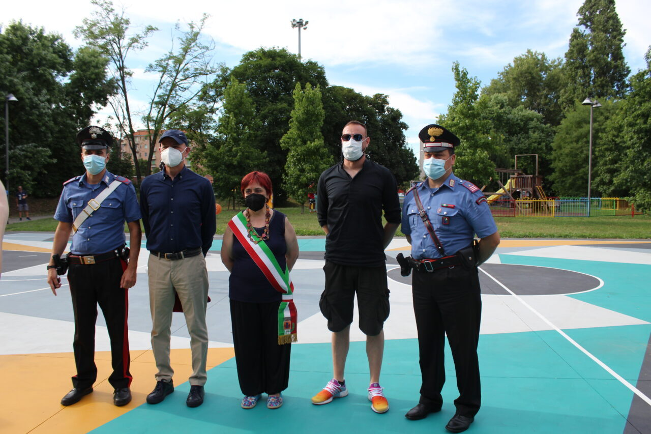 L'inaugurazione del nuovo campetto a Vimodrone