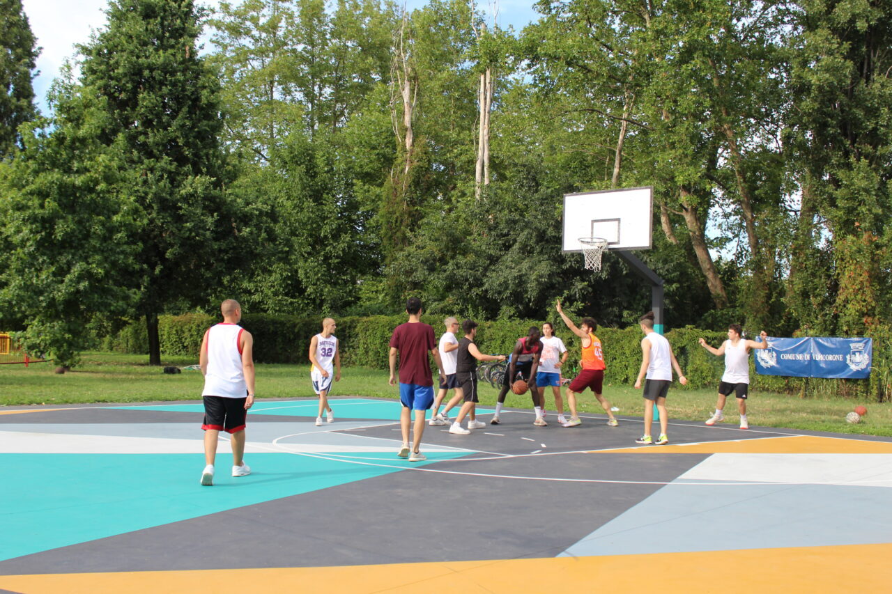 L'inaugurazione del nuovo campetto a Vimodrone