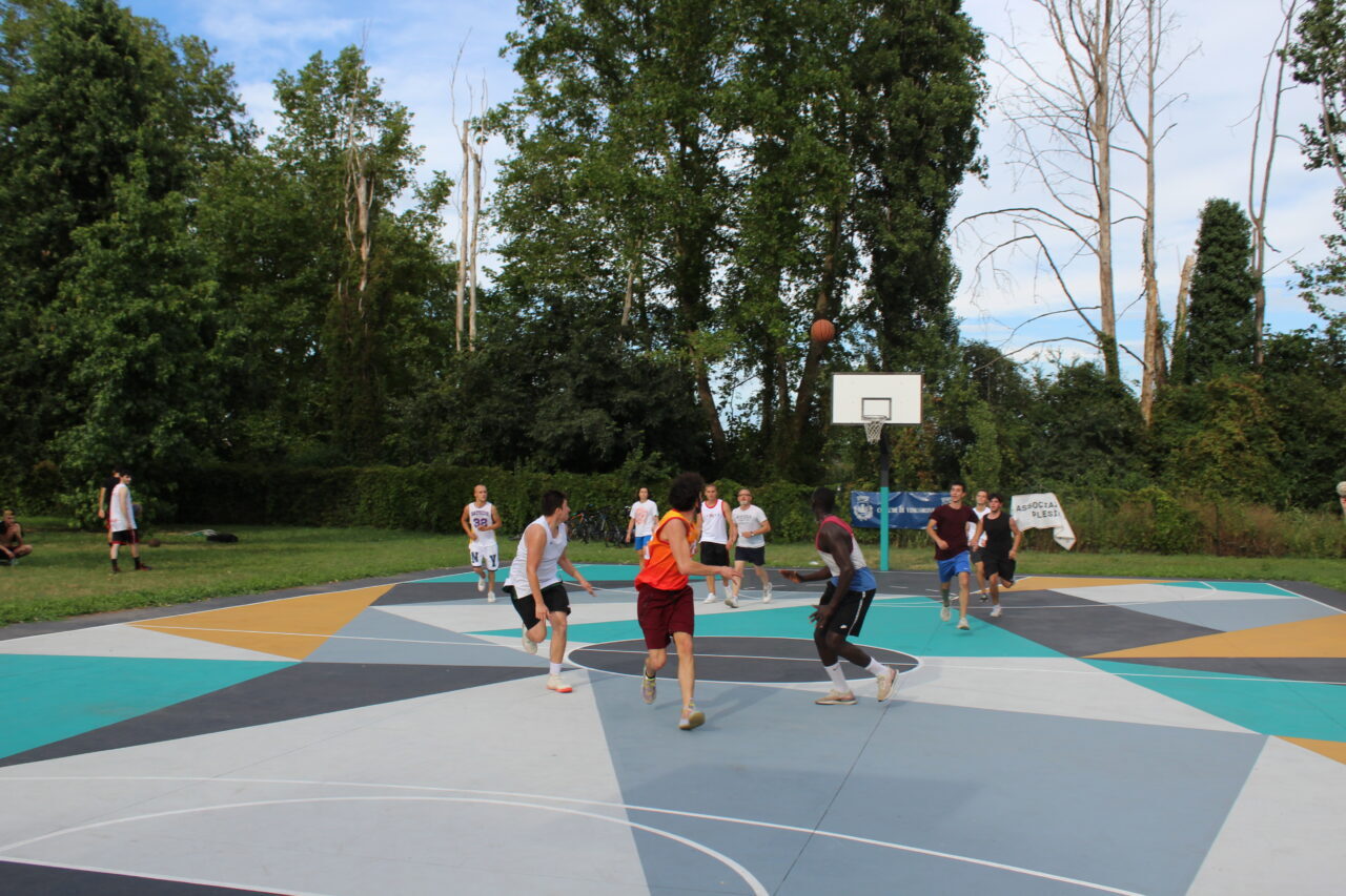 L'inaugurazione del nuovo campetto a Vimodrone