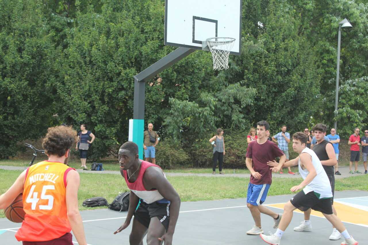 L'inaugurazione del nuovo campetto a Vimodrone