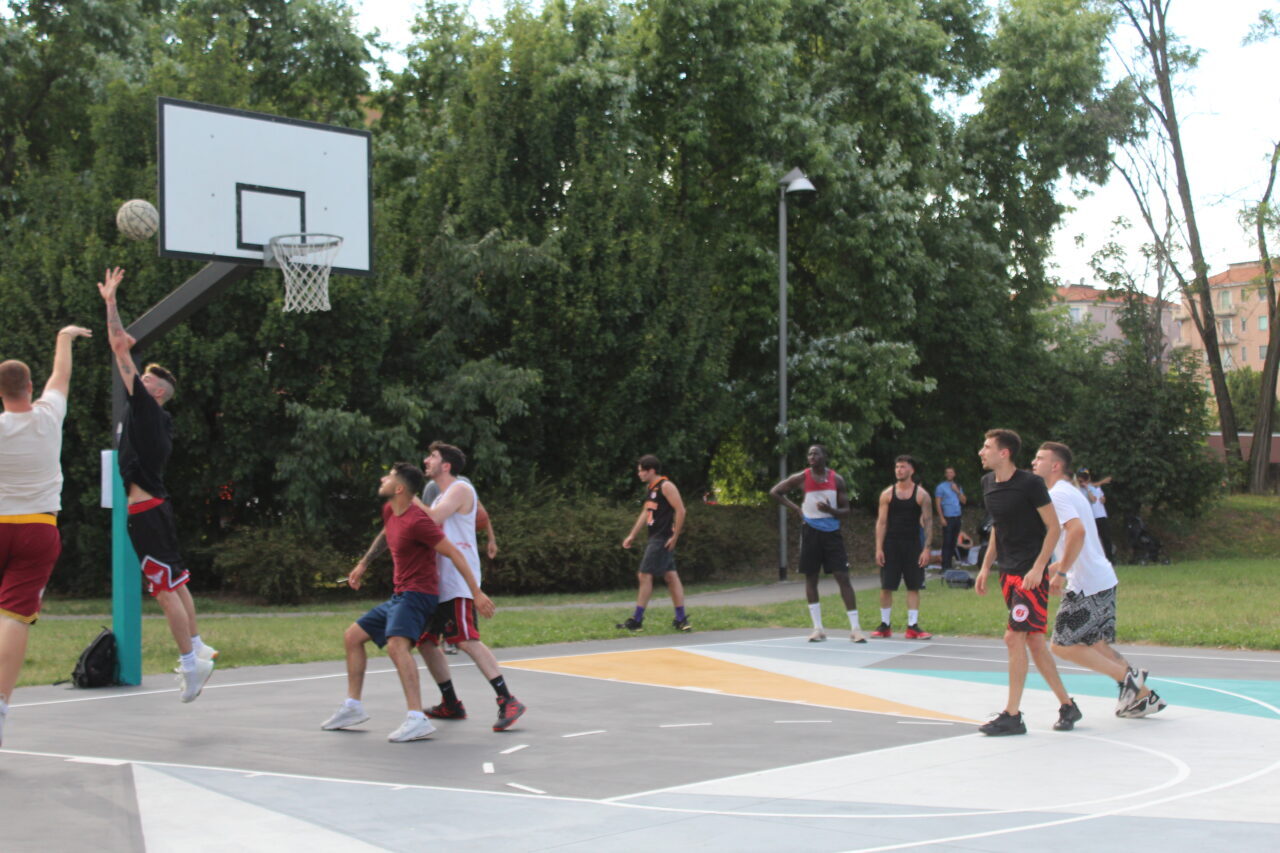 L'inaugurazione del nuovo campetto a Vimodrone