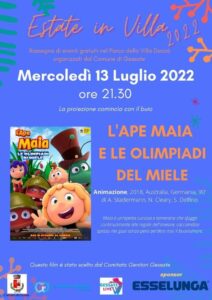 Programmazione "Cinema sotto le stelle" - Segrate, estate 2022