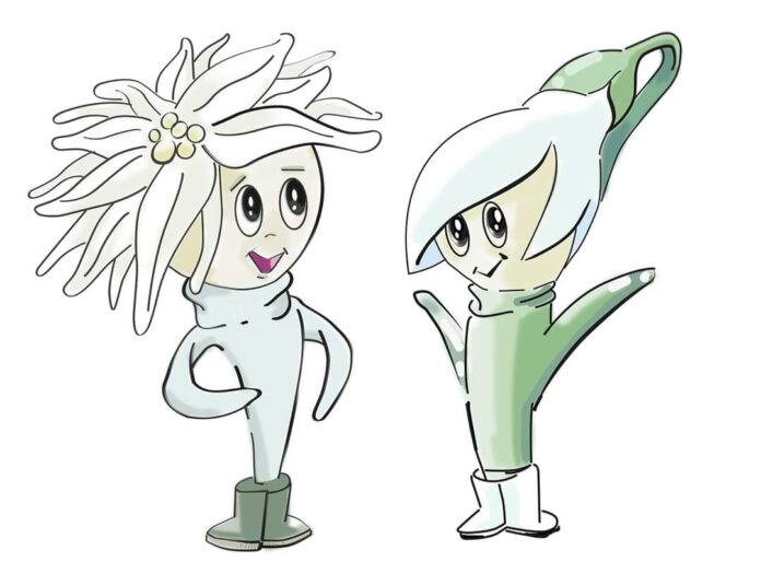 SEGRATE LA STELLA ALPINA PINA E IL BUCANEVE BUC