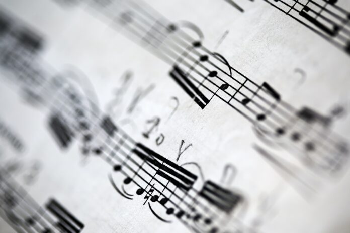 Sheet music background Sheet music background