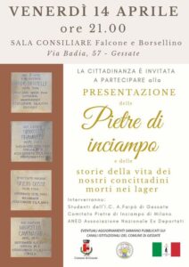 Pietre d'inciampo gessate