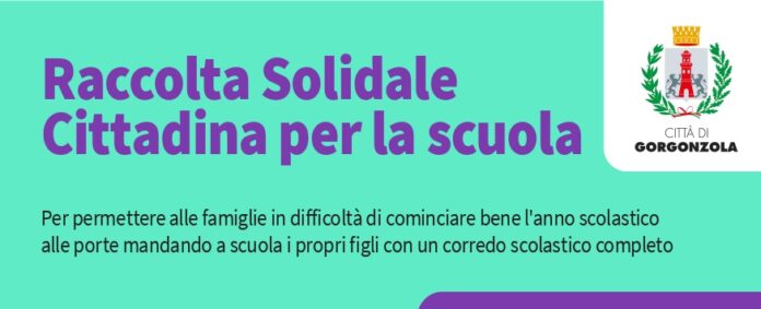 Raccolta solidale per la scuola a Gorgonzola