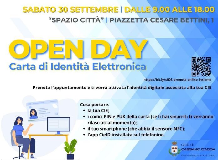 Open day sulla carta d'identità elettronica a Cassano d'Adda