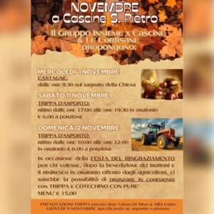 Novembre a Cascine San Pietro 