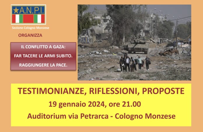 anpi cologno conflitto gaza conflitto gaza